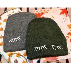 کلاه بافت طرح مژه کد 344