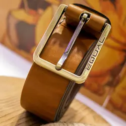 کمربند طرح چرم برند اکوآل (EQUAL) کد 219