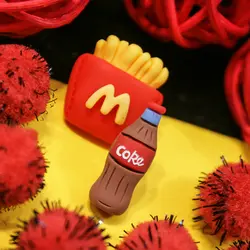 گوشواره فانتزی سیب زمینی و نوشابه کد 432