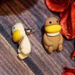 گوشواره طرح فانتزی اردک کد 447