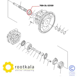 بلبرینگ پمپ هیدرولیک بیل مکانیکی کوماتسو PC200-7