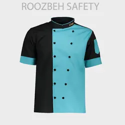 روپوش آشپزی مدل SHEF آبی فیروزه ای مشکی