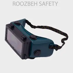 عینک جوشکاری سبز دو نقابه SE1140 PAN TAIWAN