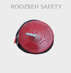 قرقره هوزریل آتش نشانی با شلنگ 15 متری و نازل