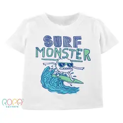 تیشرت سفید پسرانه طرح مانستر