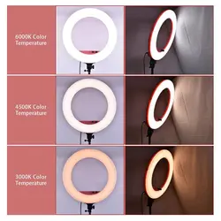 رینگ لایت پایه دار حرفه ای مدل Ring Light cxb-260
