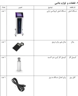 دستگاه کربوکسی تراپی کربوتک مدل استند