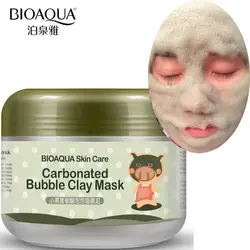 ماسک حبابی کربن مغذی و پاک کننده پوست بیواکواBIOAQUA Carbonated Bubble Mask
