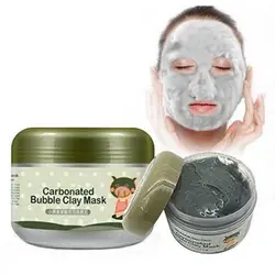 ماسک حبابی کربن مغذی و پاک کننده پوست بیواکواBIOAQUA Carbonated Bubble Mask