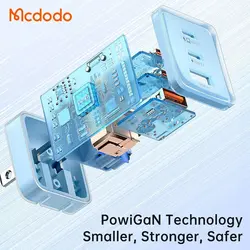 شارژر آداپتور دیواری 3 پورت 67 وات مک دودو مدل MCDODO CH-1482