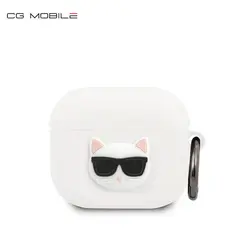 کاور محافظ CG Mobile برای ایرپاد 3 AIRPODS 3 - SILICONE EMBOSSED LOGO CHOUPETTE - KARL LAGERFELD
