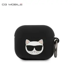کاور محافظ CG Mobile برای ایرپاد 3 AIRPODS 3 - SILICONE EMBOSSED LOGO CHOUPETTE - KARL LAGERFELD
