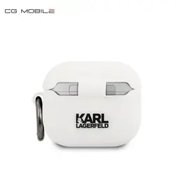 کاور محافظ CG Mobile برای ایرپاد 3 AIRPODS 3 - SILICONE EMBOSSED LOGO CHOUPETTE - KARL LAGERFELD