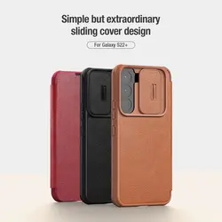کیف چرمی نیلکین اس ۲۲ پلاس Nillkin Qin Pro Leather Case S22 Plus
