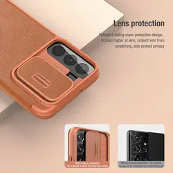 کیف چرمی نیلکین اس ۲۲ پلاس Nillkin Qin Pro Leather Case S22 Plus