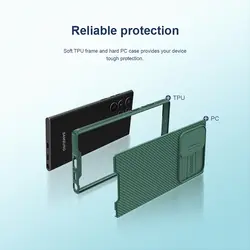 قاب نیلکین سامسونگ اس ۲۲ اولترا Samsung Galaxy S22 Ultra Nillkin CamShield Pro Case