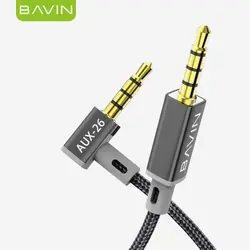 کابل AUX انتقال صدا Bavin Aux26 3.5mm AUX Cable 1m