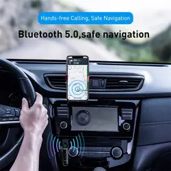 گیرنده بلوتوث اتومبیل بیسوس Baseus Qiyin AUX Car Bluetooth Receiver WXQY-01