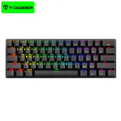 کیبورد بی سیم و سیمی گیمینگ T-Dagger Verde T-TGK317 Gaming Mechanical Keyboard