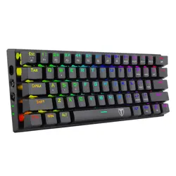 کیبورد بی سیم و سیمی گیمینگ T-Dagger Verde T-TGK317 Gaming Mechanical Keyboard