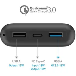 پاوربانک مومکس  ۲۰۰۰۰ میلی آمپر iPower Minimal IP70 PD3 20000 mAh Power Bank