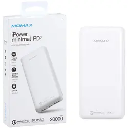 پاوربانک مومکس  ۲۰۰۰۰ میلی آمپر iPower Minimal IP70 PD3 20000 mAh Power Bank