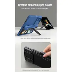 قاب نیلکین Samsung Z Fold 5 دارای جای قلم مدل Nillkin Camshield Fold Pen holder