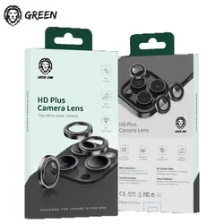 محافظ لنز دوربین گرین iPhone 15 Pro برند Green Lion HD Plus Camera Lens