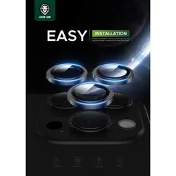 محافظ لنز دوربین گرین iPhone 15 Pro برند Green Lion HD Plus Camera Lens