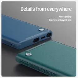 قاب چرمی نیلکین S24 Ultra مدل Nillkin Camshield Prop Leather Camera