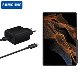 شارژر اصلی سامسونگ Tab S8 Ultra با کابل تایپ سی سوپر فست شارژ Samsung EP-TA845 Charger 45W