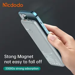 پاوربانک مگ سیف مک دودو ۱۰۰۰۰ میلی آمپر ساعت Mcdodo mc-5590 3in1 Magnetic Wireless Charger