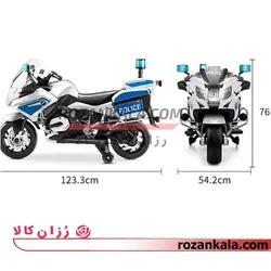 موتور شارژی کودک پلیس بی ام و مدل RT1200