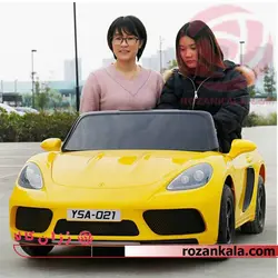 ماشین شارژی پورشه کودک و والدین کد YSA-021 (دینام دار)