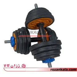 دمبل متغیر حرفه ای رنگی 10 کیلویی TS-جفت برند RKsport