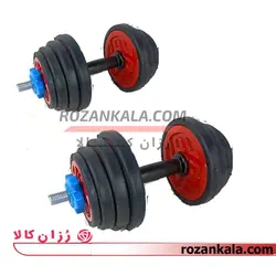 دمبل متغیر حرفه ای رنگی 10 کیلویی TS-جفت برند RKsport
