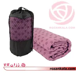 مت یوگا حوله ای استپ دار همراه با کاور