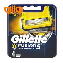 تیغ یدک ژیلت مدل فیوژن 5 پروشیلد بسته چهار عددی