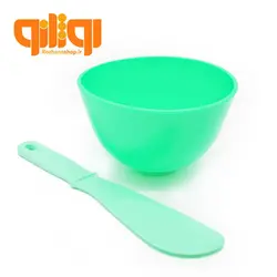 ست کاسه ماسک سیلیکونی و کاردک Silicone