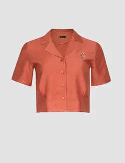 شومیز نیم تنه دکمه دار شادی