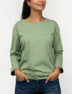 بلوز آستین سه ربع بیسیک رستا