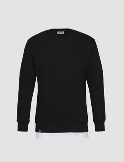 بلوز یقه گرد تکه دار تو کرکی