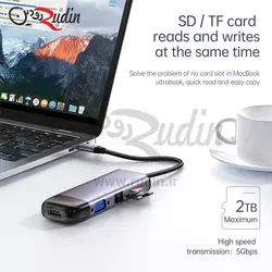 هاب 10 پورت USB-C مک دودو مدل HU-7420