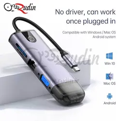 هاب 10 پورت USB-C مک دودو مدل HU-7420