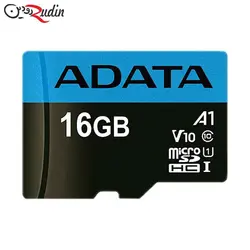 کارت حافظه microSDHC ای دیتا مدل Premier V10 A1 کلاس ۱۰ استاندارد UHS-I سرعت ۱۰۰MBps ظرفیت ۱۶ گیگابایت