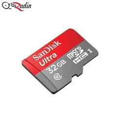 کارت حافظه microSDHC سن دیسک مدل Ultra کلاس ۱۰ استاندارد UHS-I سرعت ۸۰ MBps ظرفیت ۳۲ گیگابایت