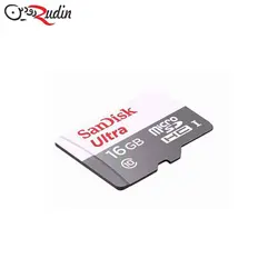 کارت حافظه microSDHC سن دیسک مدل Ultra کلاس ۱۰ استاندارد UHS-I سرعت ۸۰MBps ظرفیت ۱۶ گیگابایت