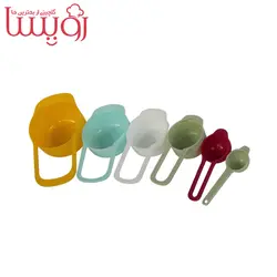 ست پیمانه قنادی رنگی