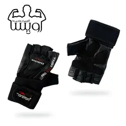 دستکش بدنسازی چرم ماراتون