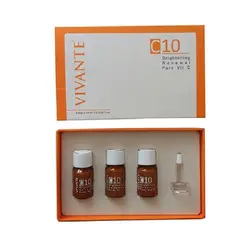 لوسیون ویتامین سی 10٪ خالص ویوانته حاوی 3 ویال حجم 10 میلی لیتر